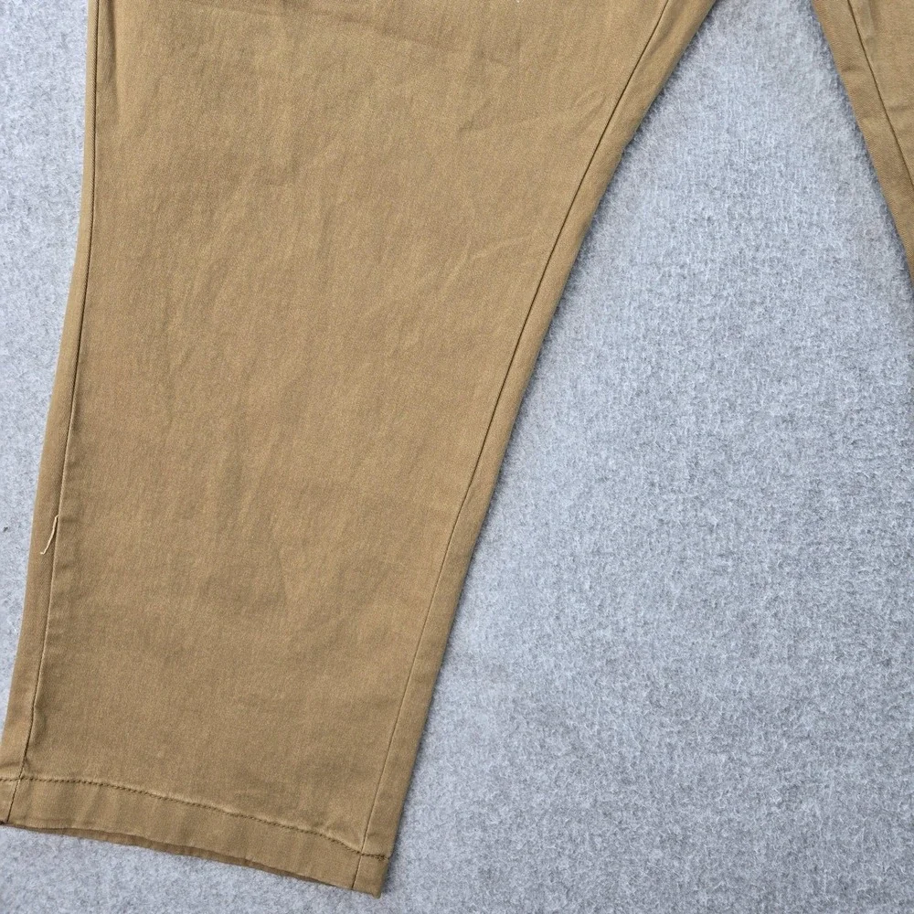 Old Navy Pants Mens 38x30 Beige Chino Relaxed Cotton‎ Spandex Pleated Pockets
